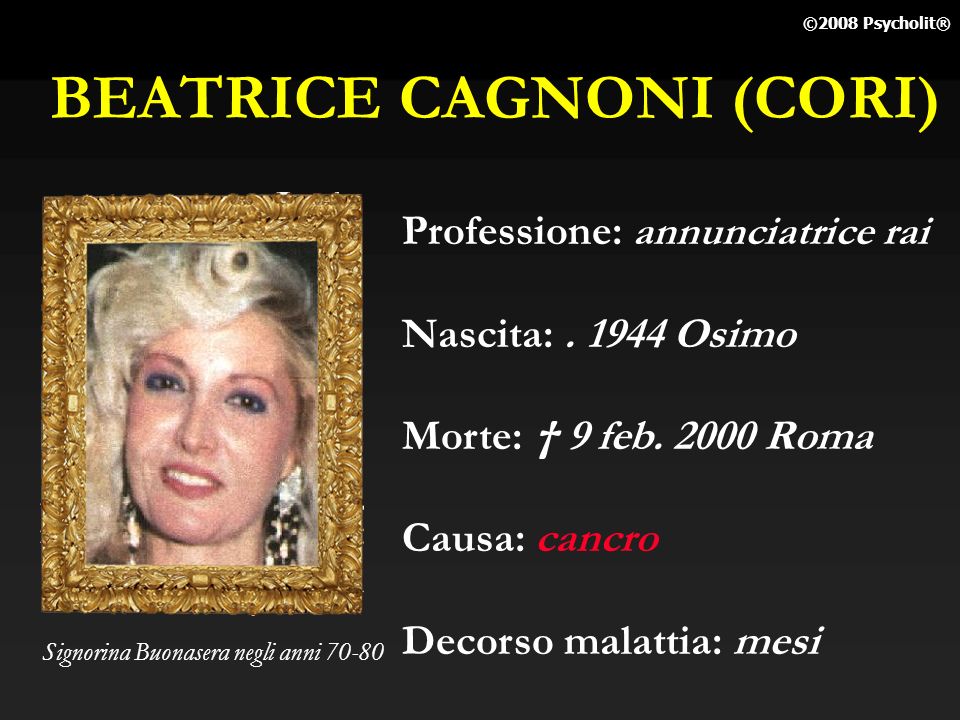 I VIP E IL CANCRO DA D o c u m e n t o d i v u l g a t i v o ppt